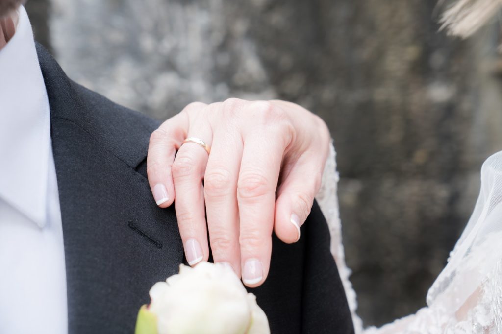 Woman Wearing Wedding Band