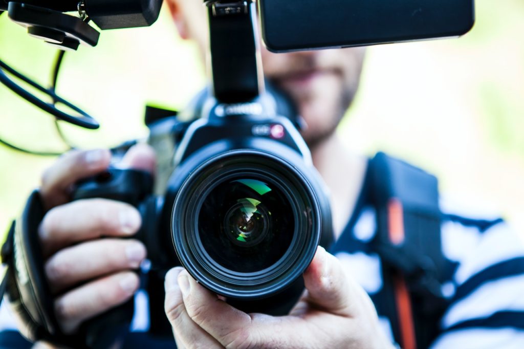 Wedding Photographer with a Camera